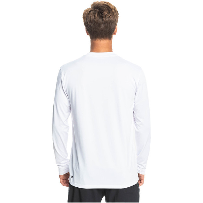 2023 Quiksilver Mens Omni Session Long Sleeve UPF 50 Surf T-Shirt EQYWR03349 - White